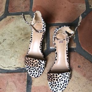 Awesome animal print block heels